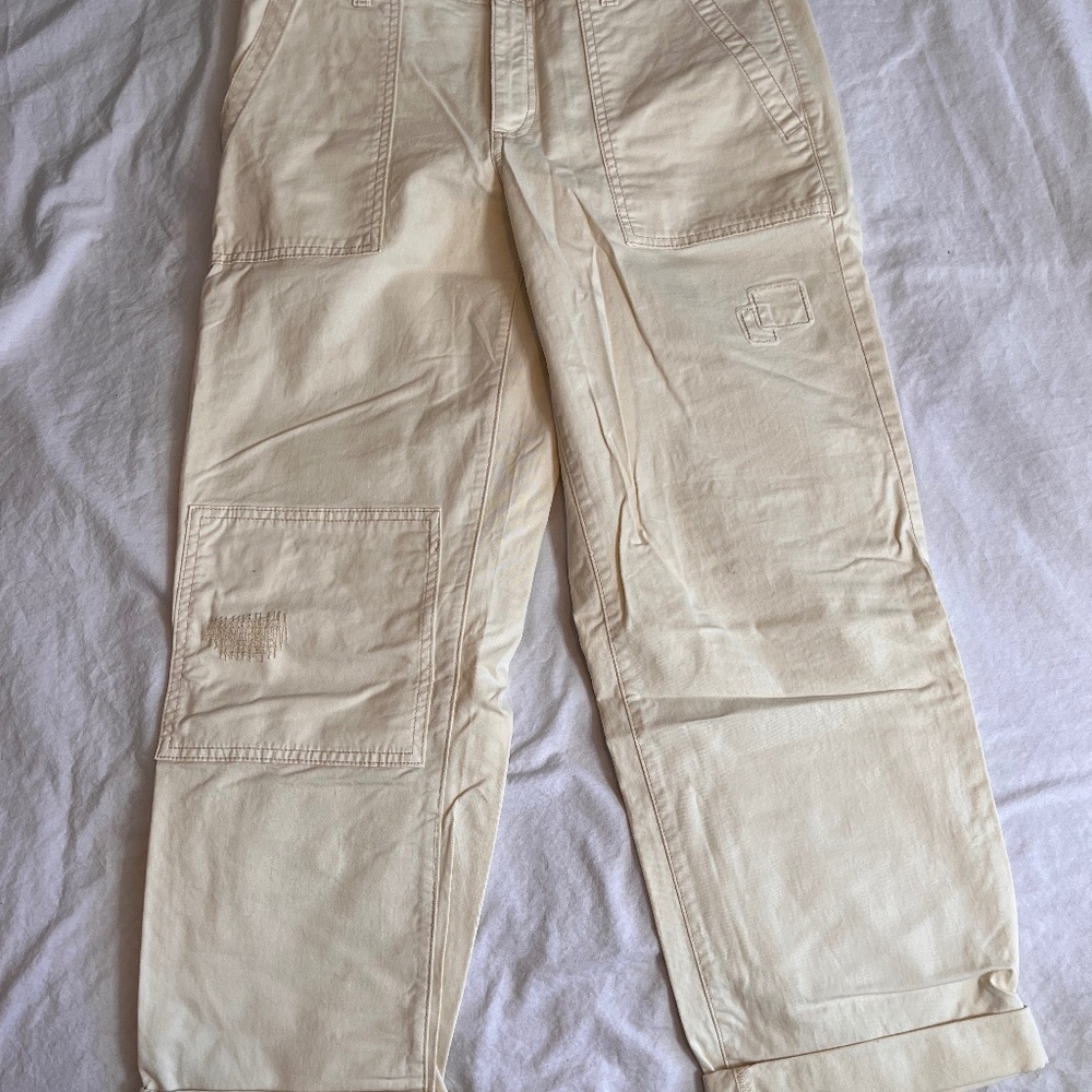 Banana Republic Heritage Cargo Pants - Cream (NWT)